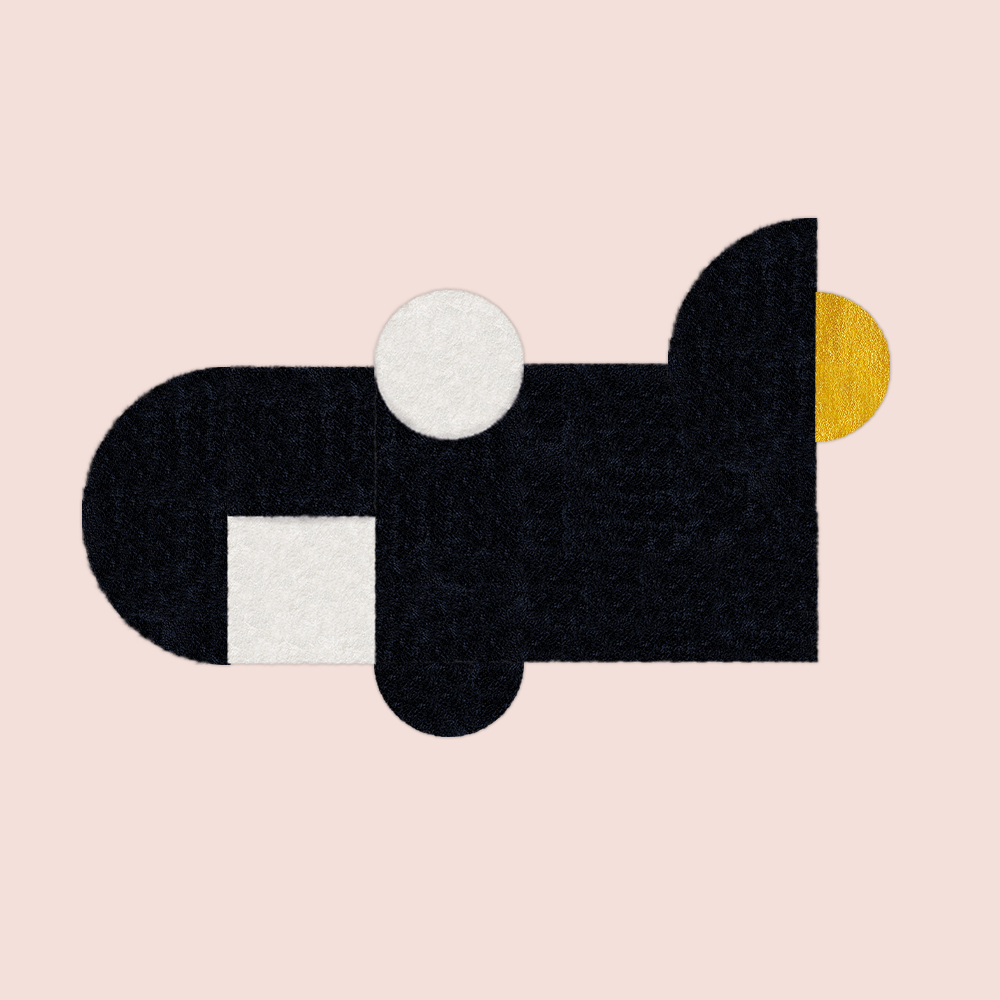Tapis Lumière - Noir
