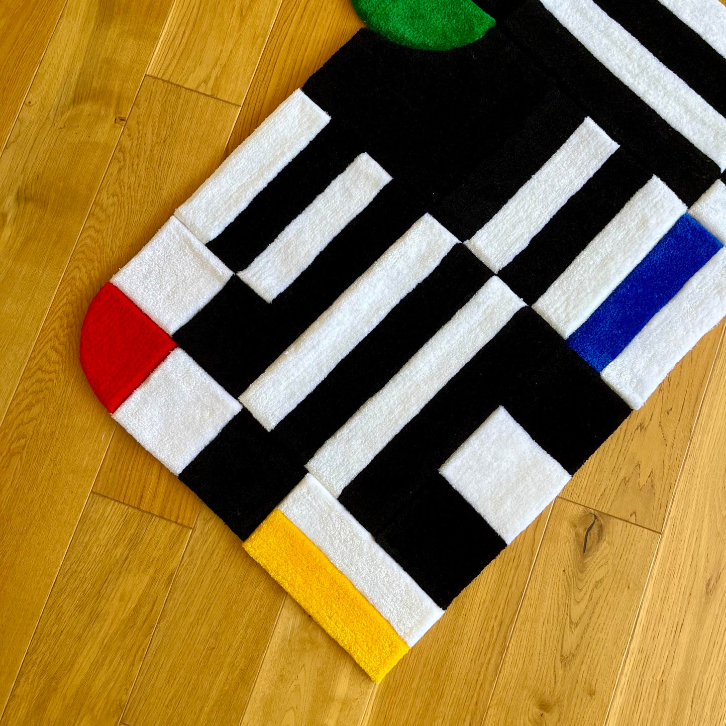 Tapis à Rayure coloré