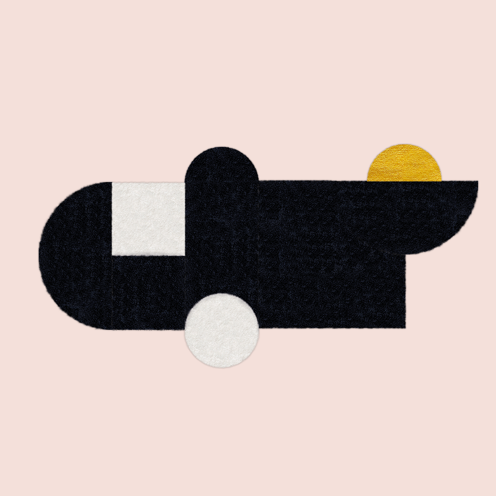 Tapis Lumière - Noir