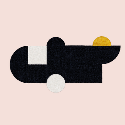 Tapis Lumière - Noir